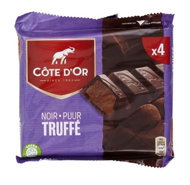 CÔTE D'OR Noir Truffé 4x44gr